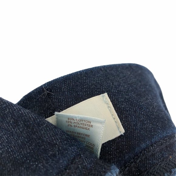 Loft Womens Dark Wash Mid Rise Skinny Jeans 4 - Picture 5 of 5